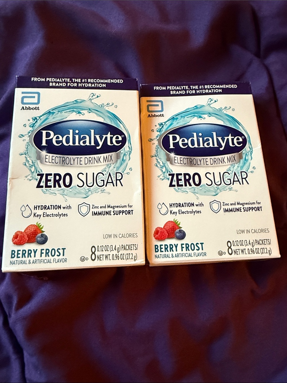 Pedialyte Zero Sugar Electrolyte Drink Mix - Berry Frost set 2